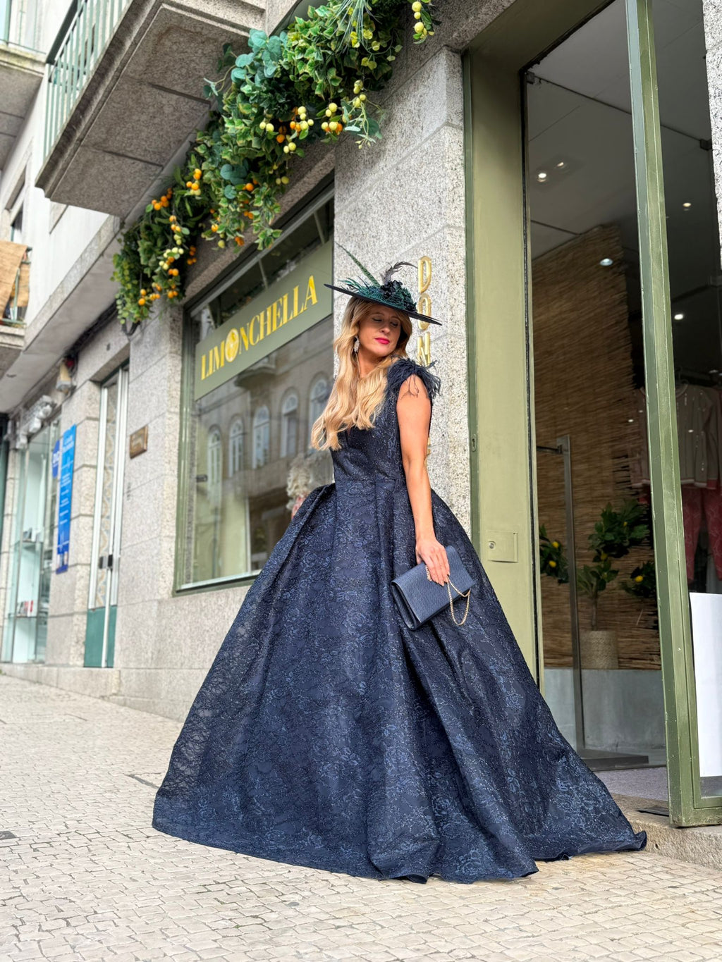 VESTIDO AZUL BALÃO