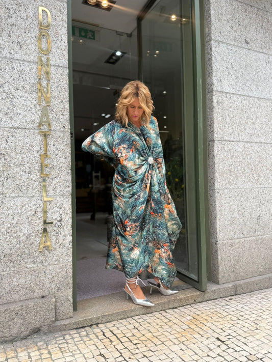 VESTIDO ESTAMPADO SEMI SEDA