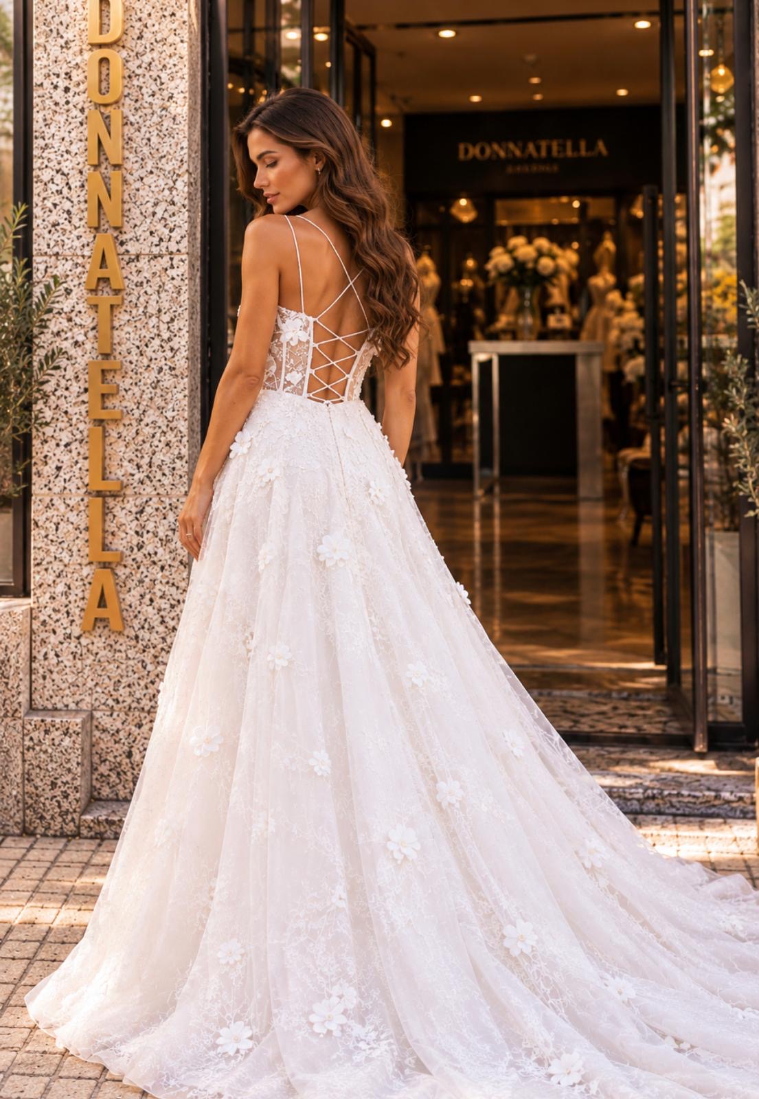 VESTIDO DRAPEADO COM CAUDA