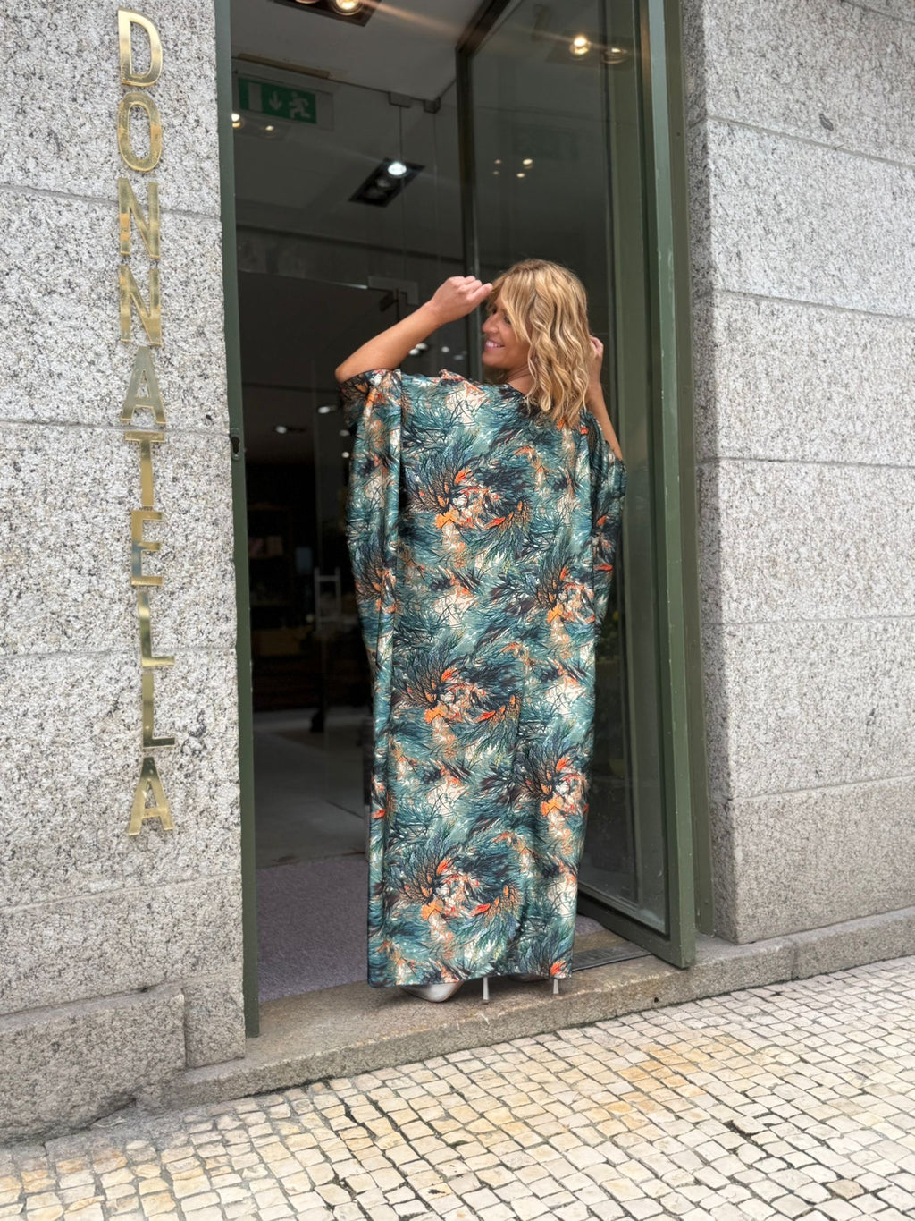 VESTIDO ESTAMPADO SEMI SEDA
