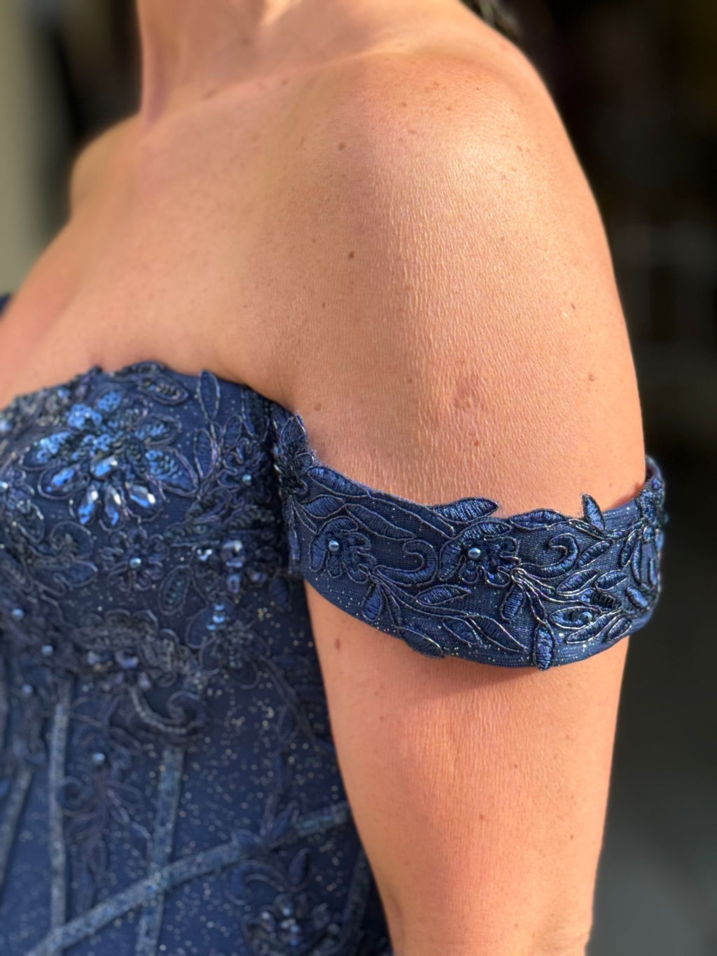 VESTIDO SEREIA AZUL MARINHO