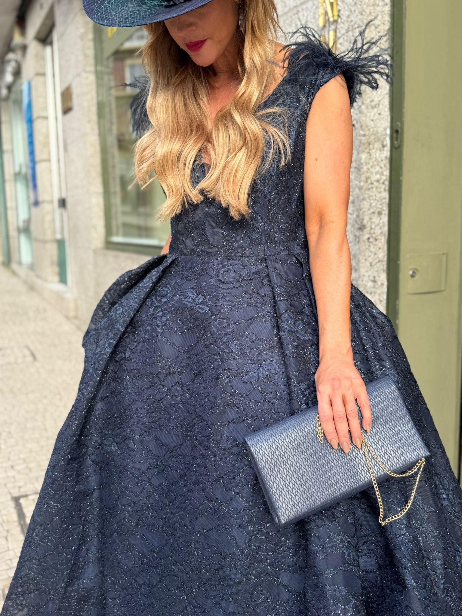 VESTIDO AZUL BALÃO