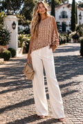 BLUSA BEGE TEXTURIZADO