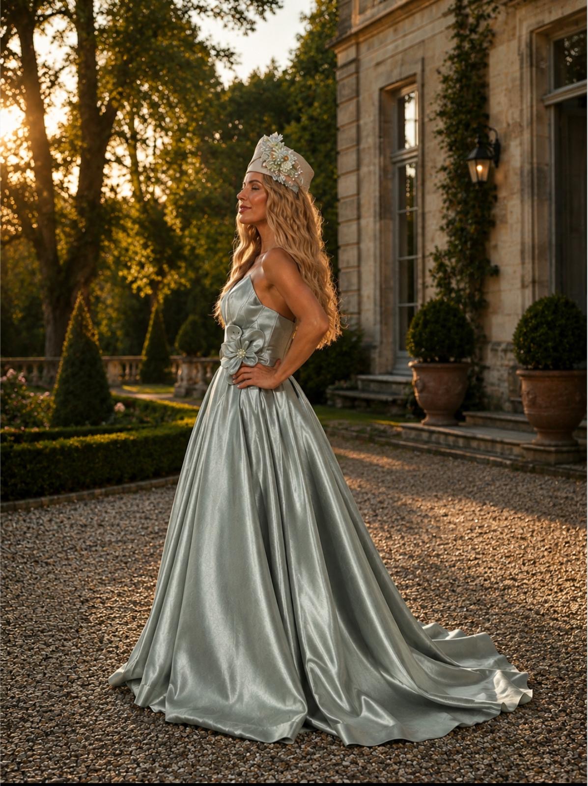 VESTIDO VERDE ÁGUA