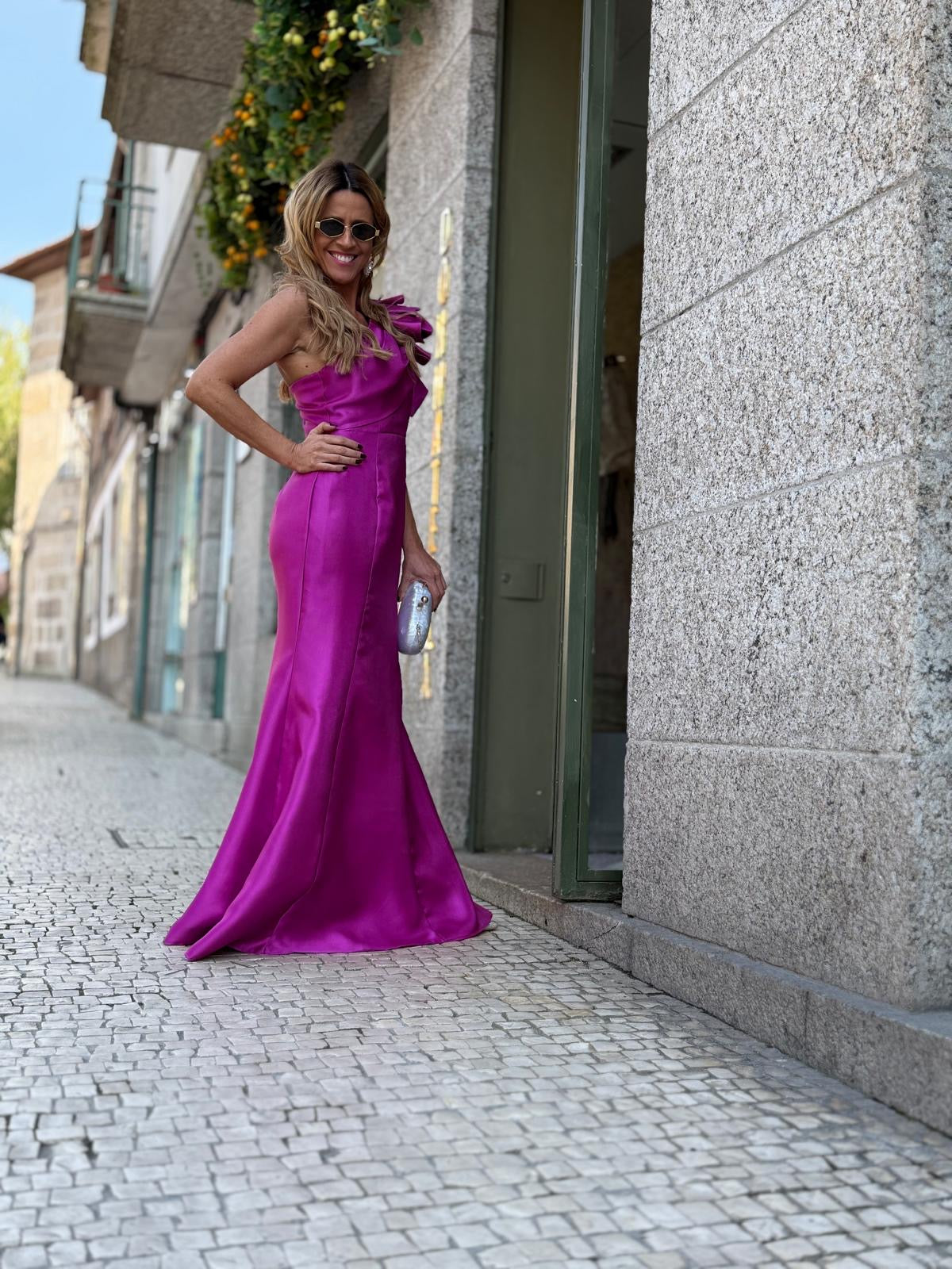VESTIDO ROSA FÚXIA