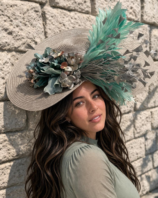 TOUCADO CINZA E VERDE