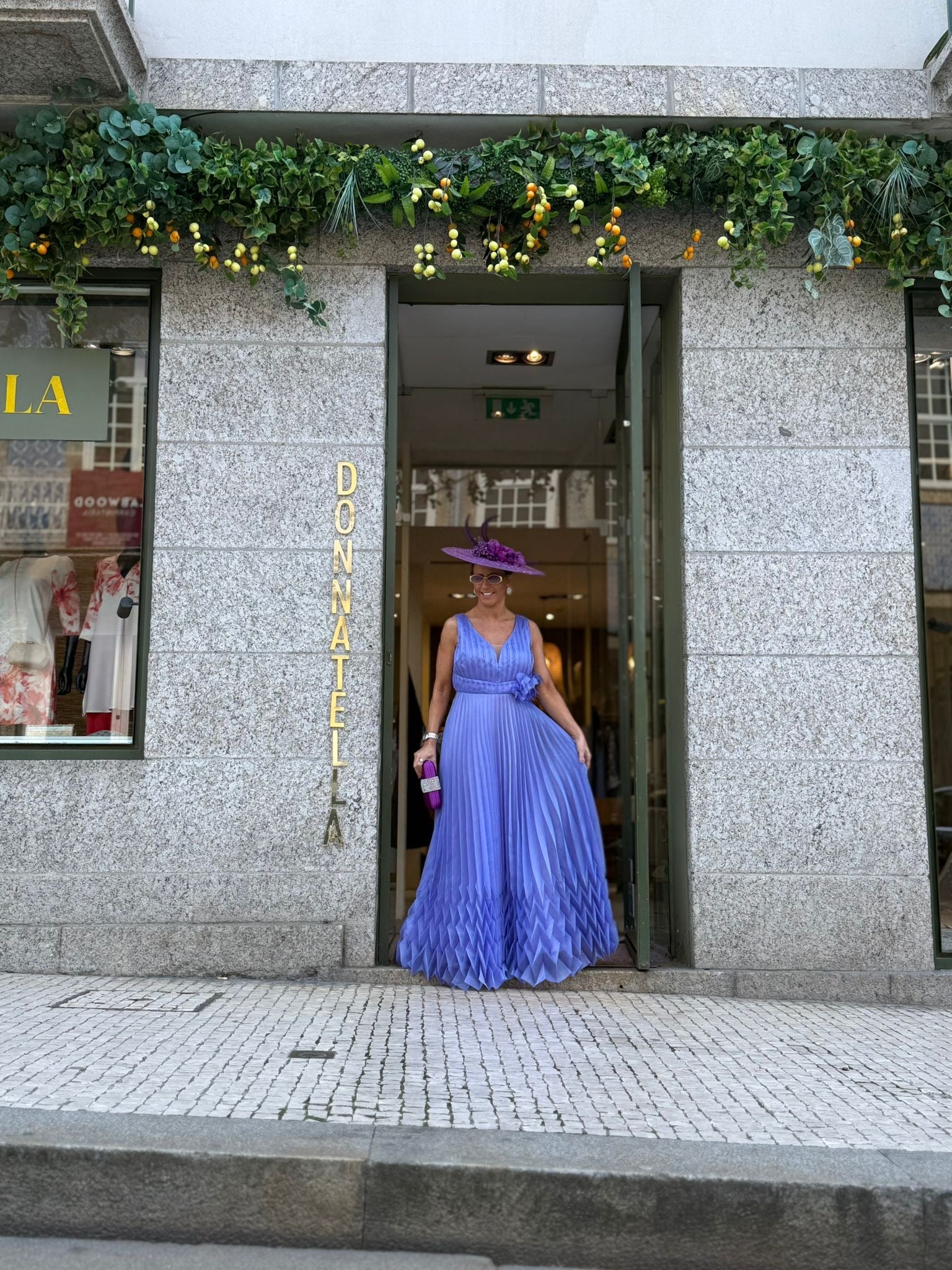 VESTIDO PLISSADO LAVANDA