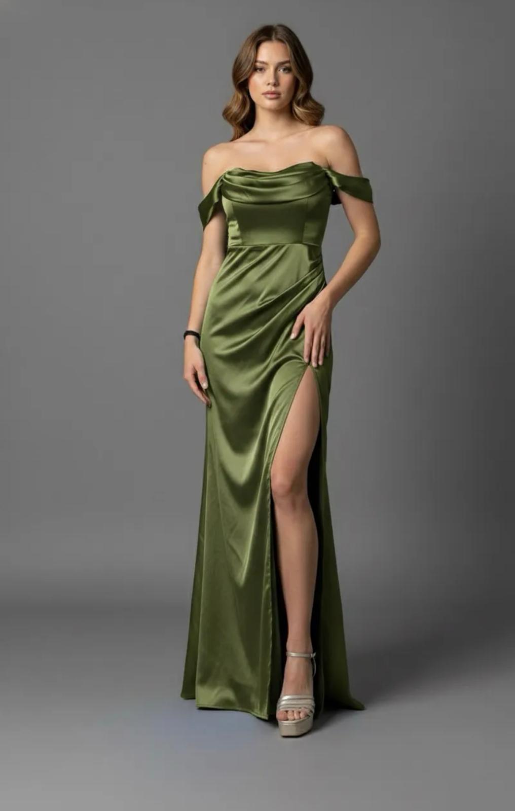 VESTIDO LONGO CETIM