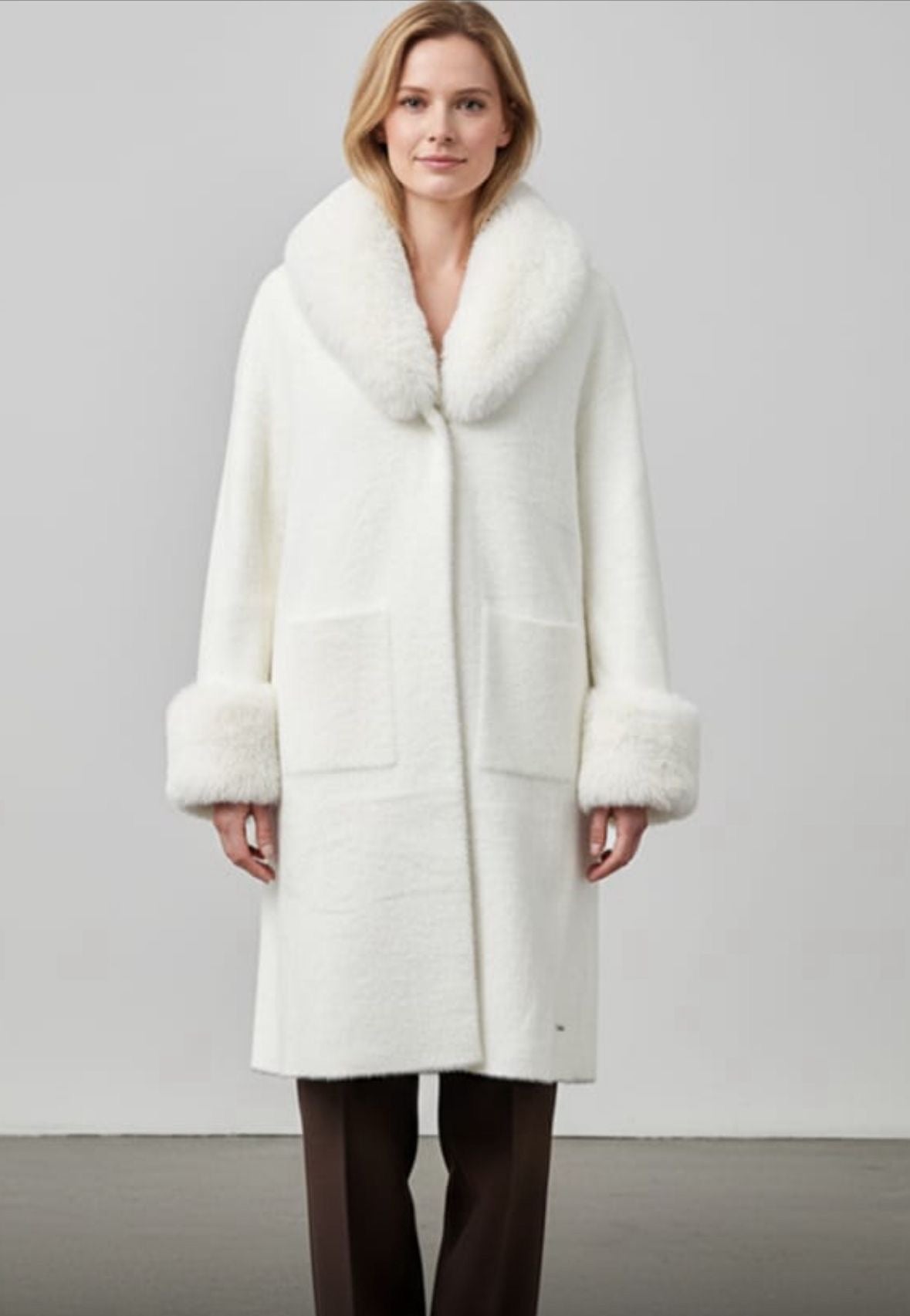 Casaco de pelo Branco