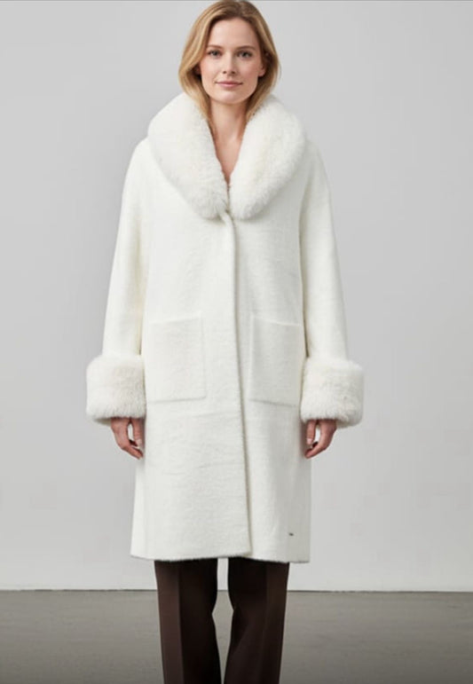 Casaco de pelo Branco