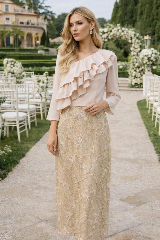 SAIA DOURADA  COM MISSANGAS