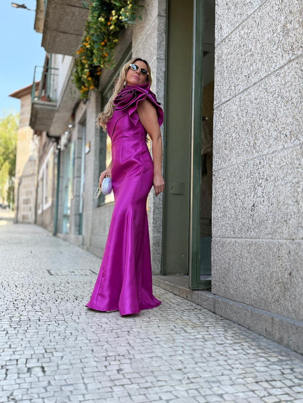 VESTIDO ROSA FÚXIA