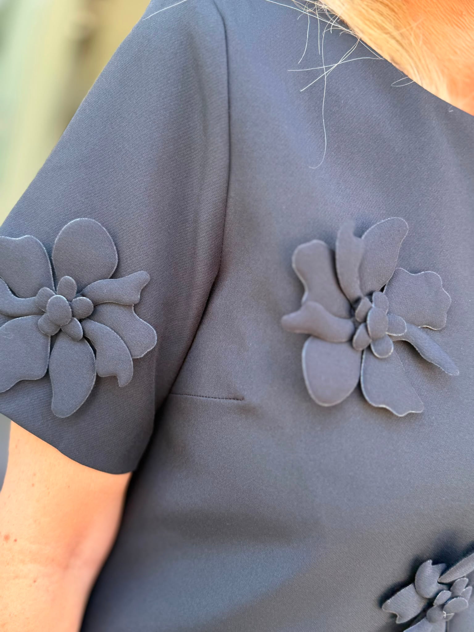 VESTIDO MIDI FLORAL 3D