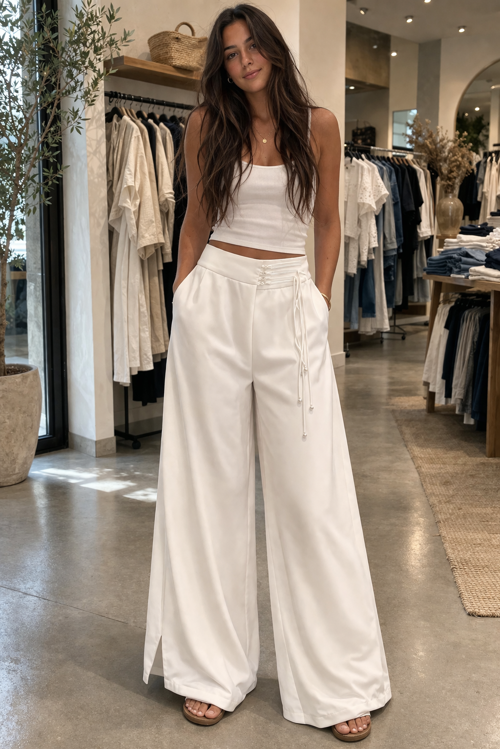 CALÇA BRANCA CLÁSSICA