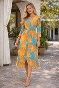 VESTIDO MIDI ESTAMPADO