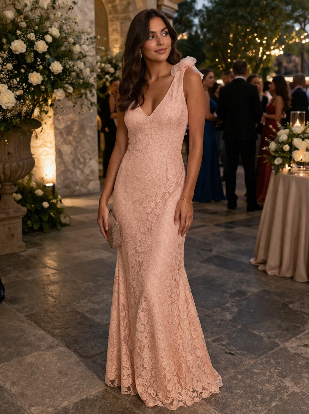 VESTIDO SEREIA ROSA
