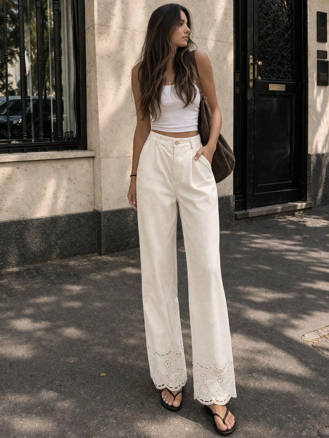 CALÇA BEGE