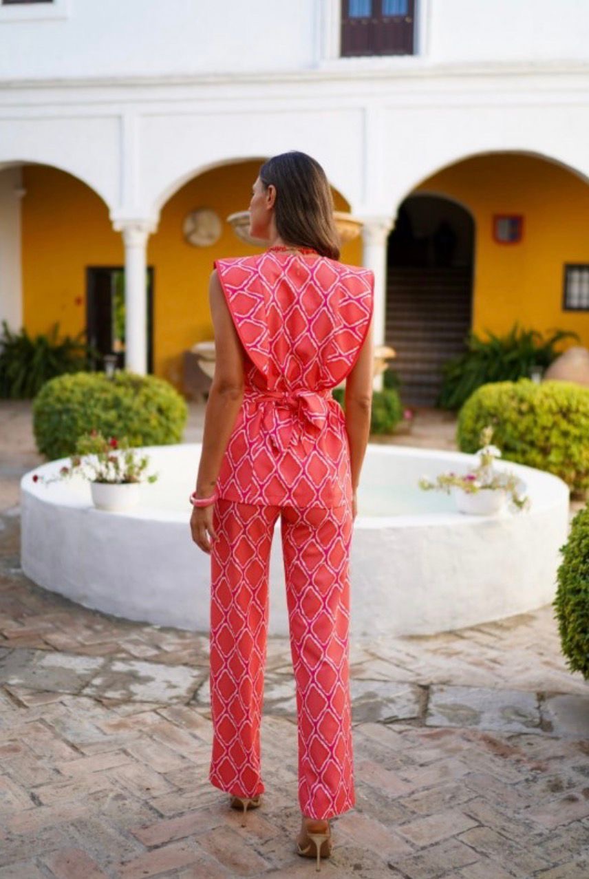 CONJUNTO ROSA ELEGANTE