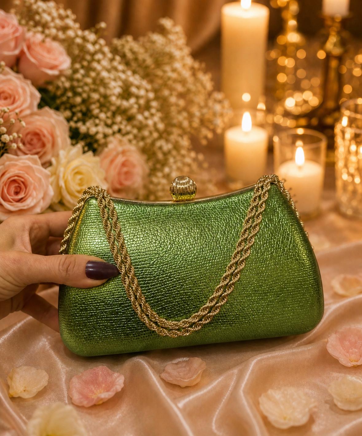 POCHETE VERDE BRILHANTE