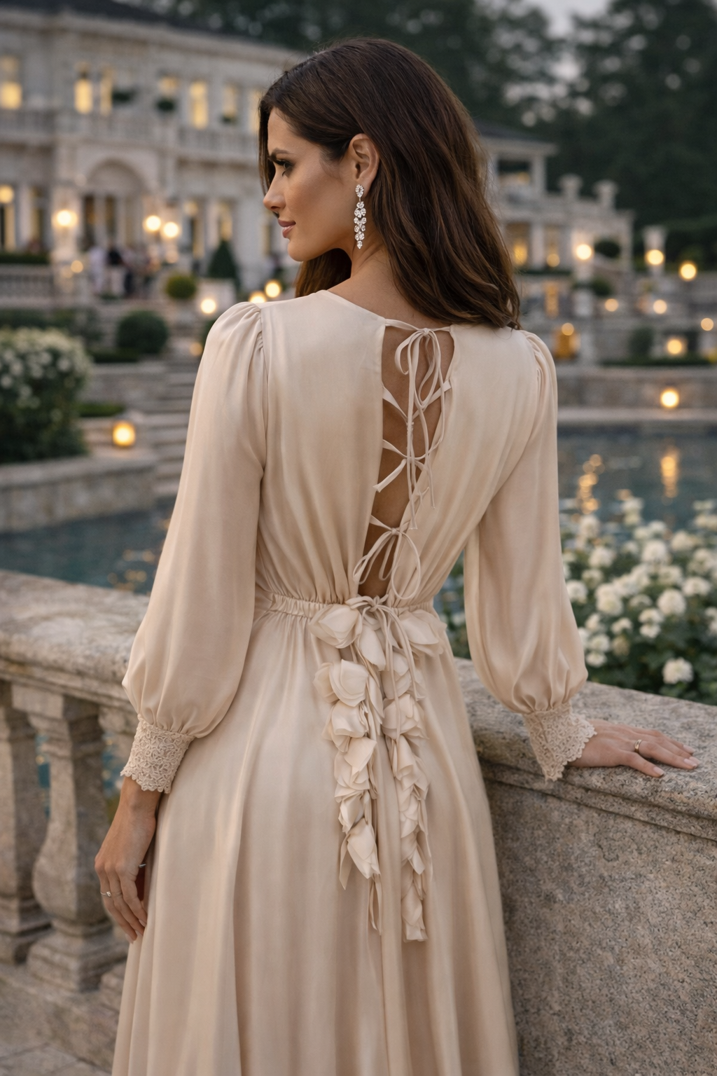 VESTIDO MIDI ROSA BEBÉ
