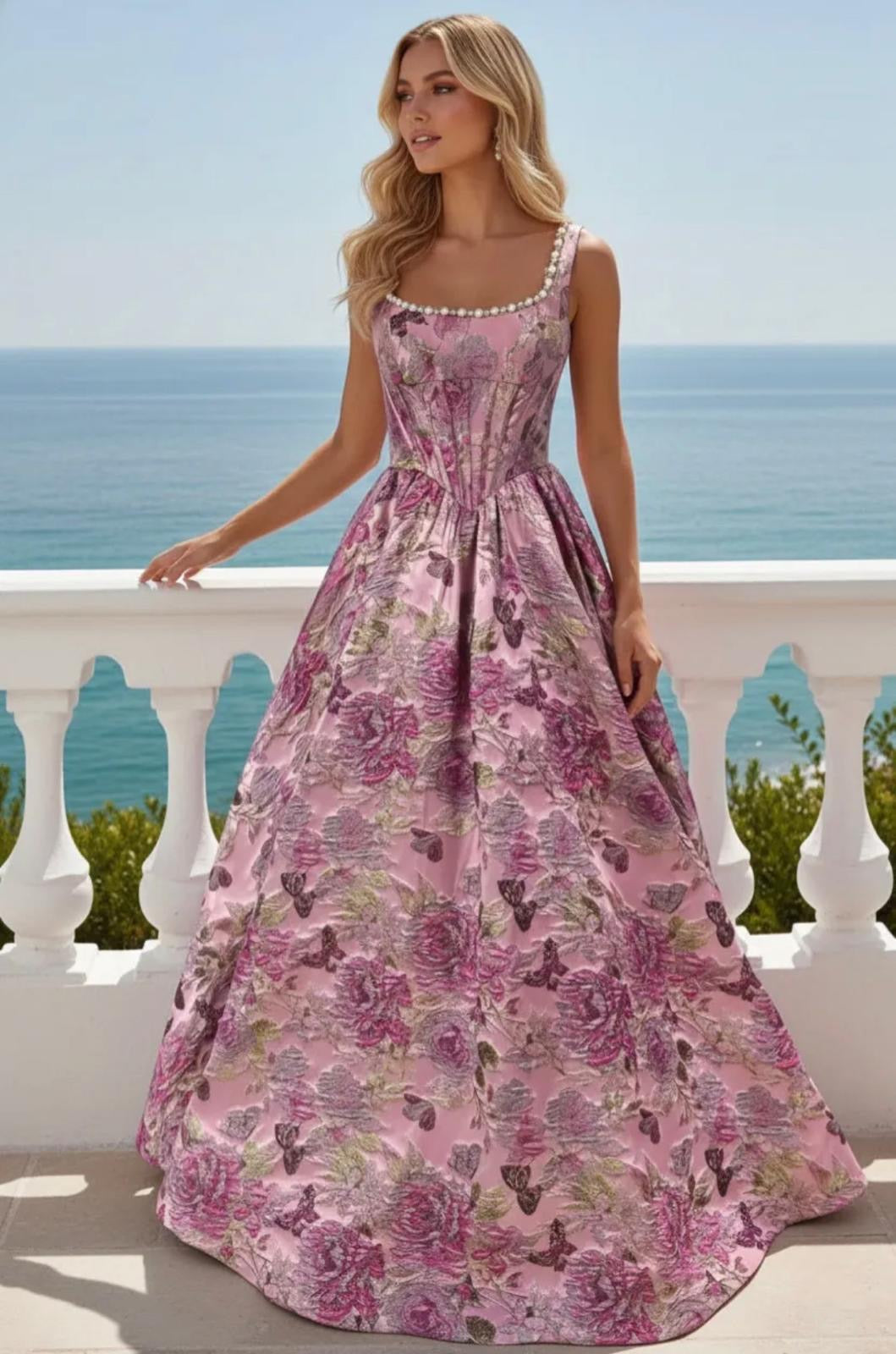 VESTIDO BORDADO COMPRIDO