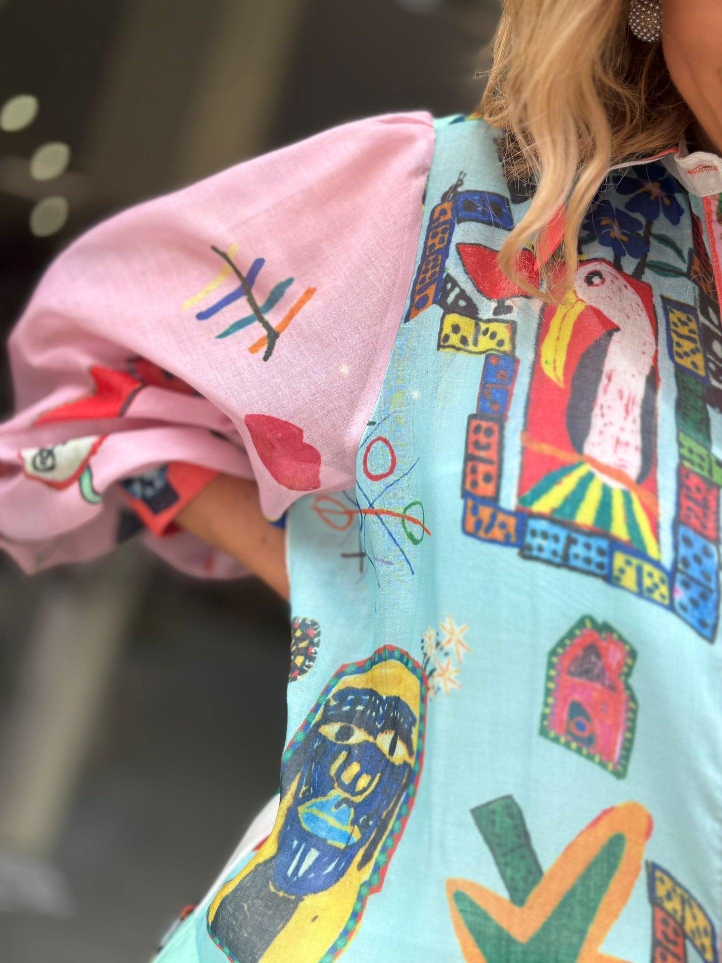 VESTIDO  ESTAMPADO OVERSIZE