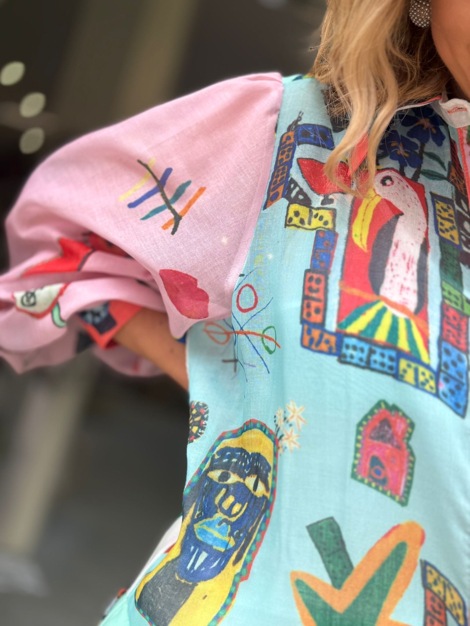 VESTIDO  ESTAMPADO OVERSIZE