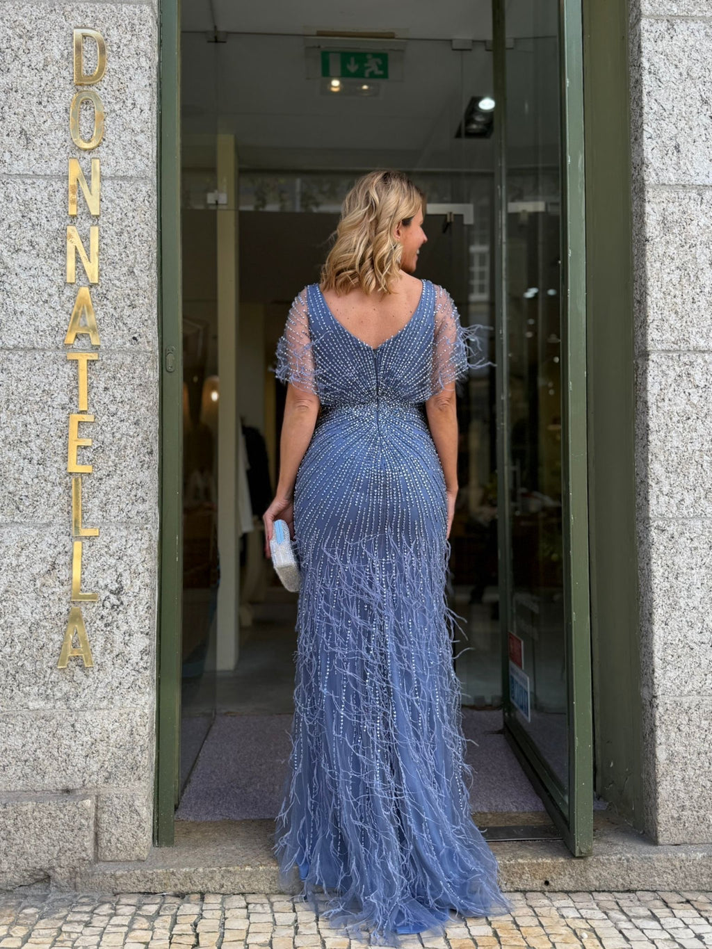 VESTIDO SEREIA COM MANGA