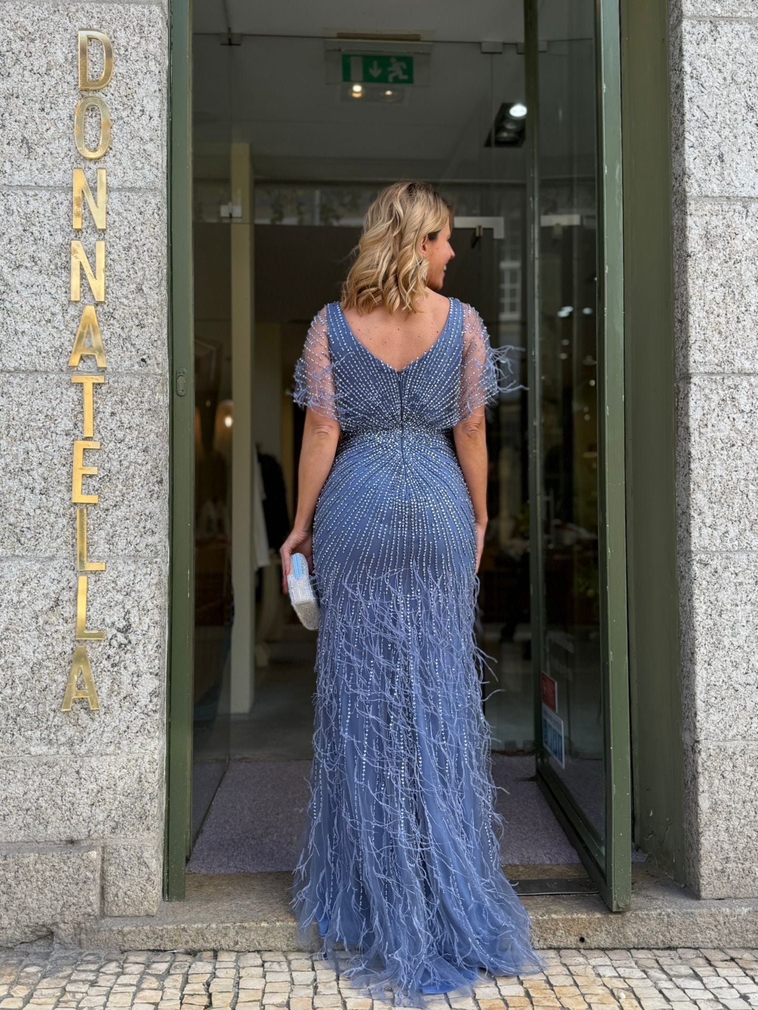VESTIDO SEREIA COM MANGA