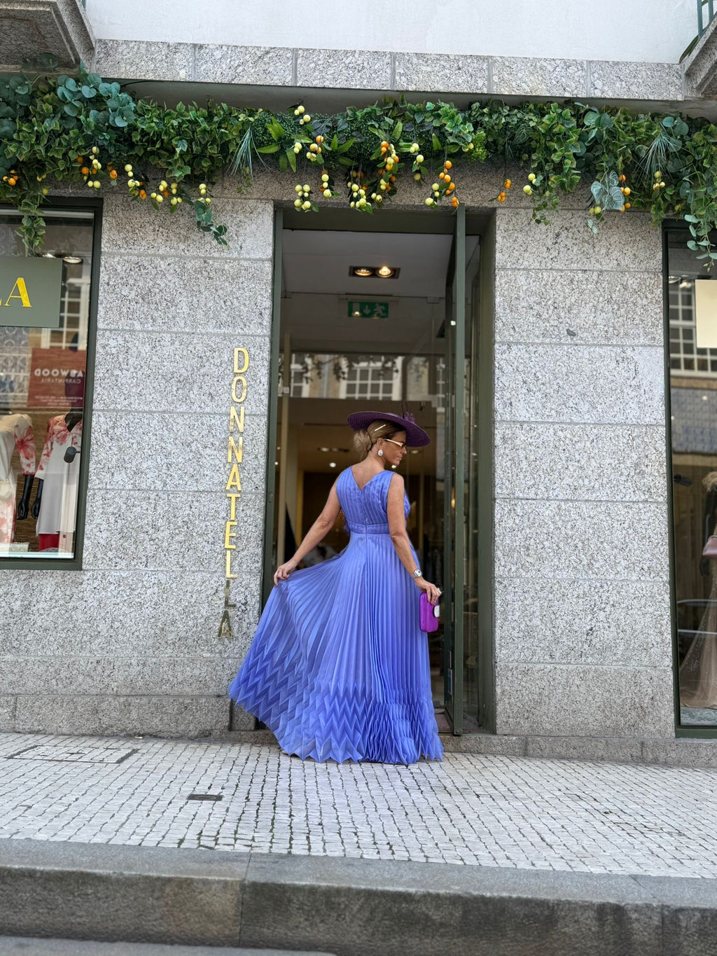 VESTIDO PLISSADO LAVANDA