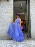 VESTIDO PLISSADO LAVANDA