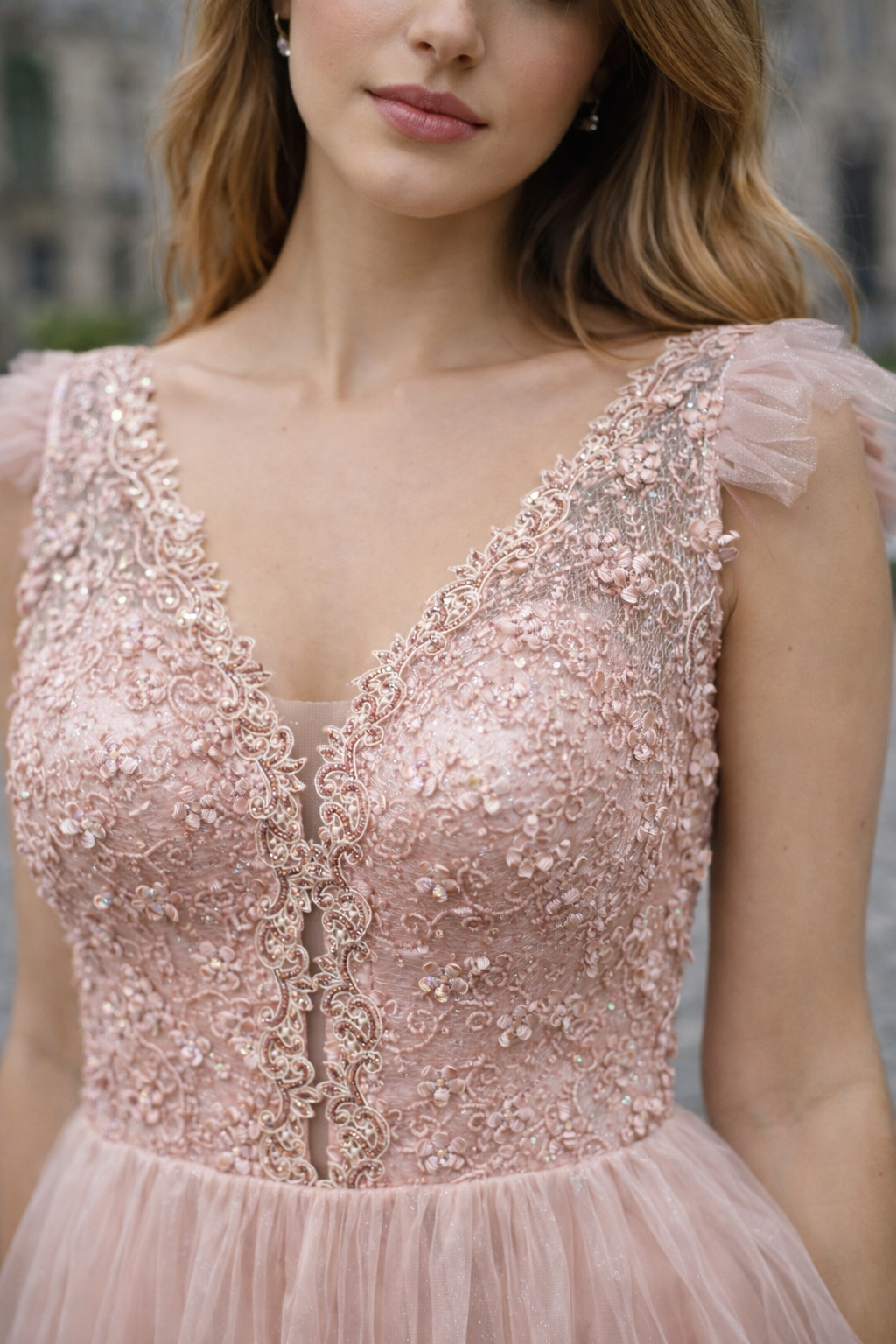 VESTIDO ROSA DE TULL