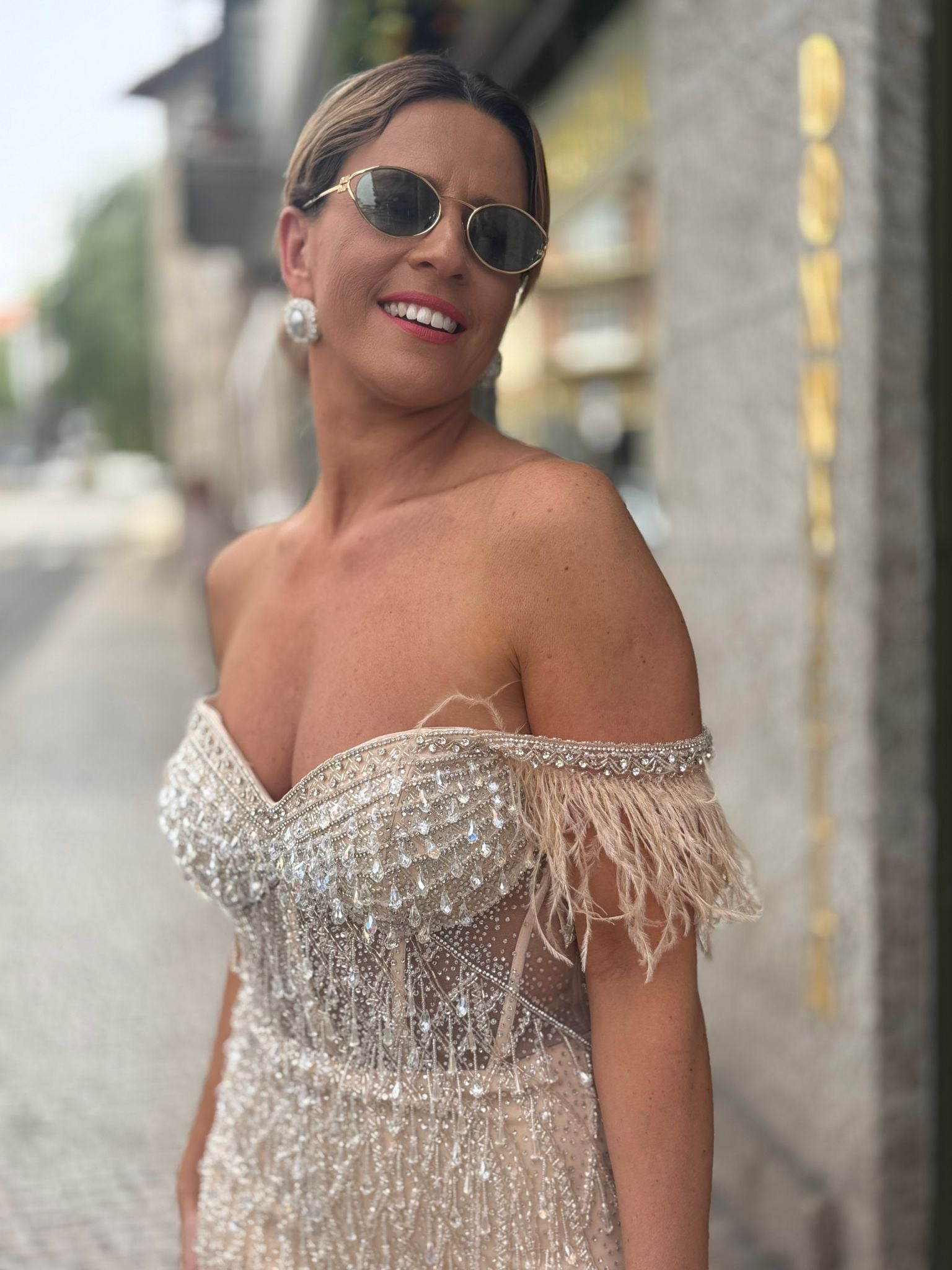VESTIDO DOURADO LUXO