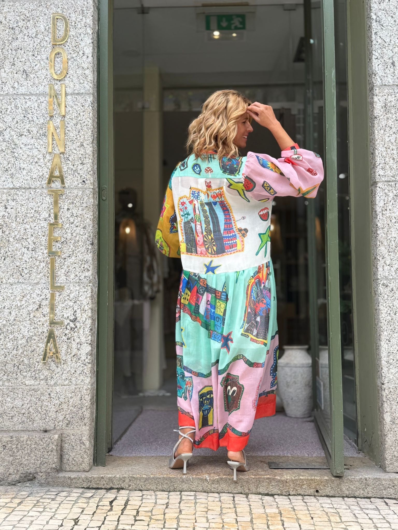 VESTIDO  ESTAMPADO OVERSIZE