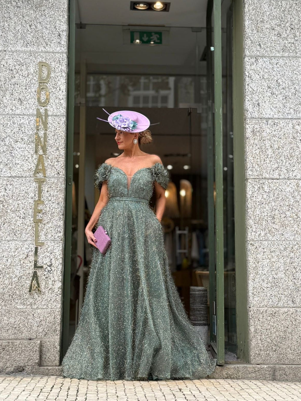 VESTIDO VERDE BRILHANTE