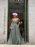 VESTIDO VERDE BRILHANTE