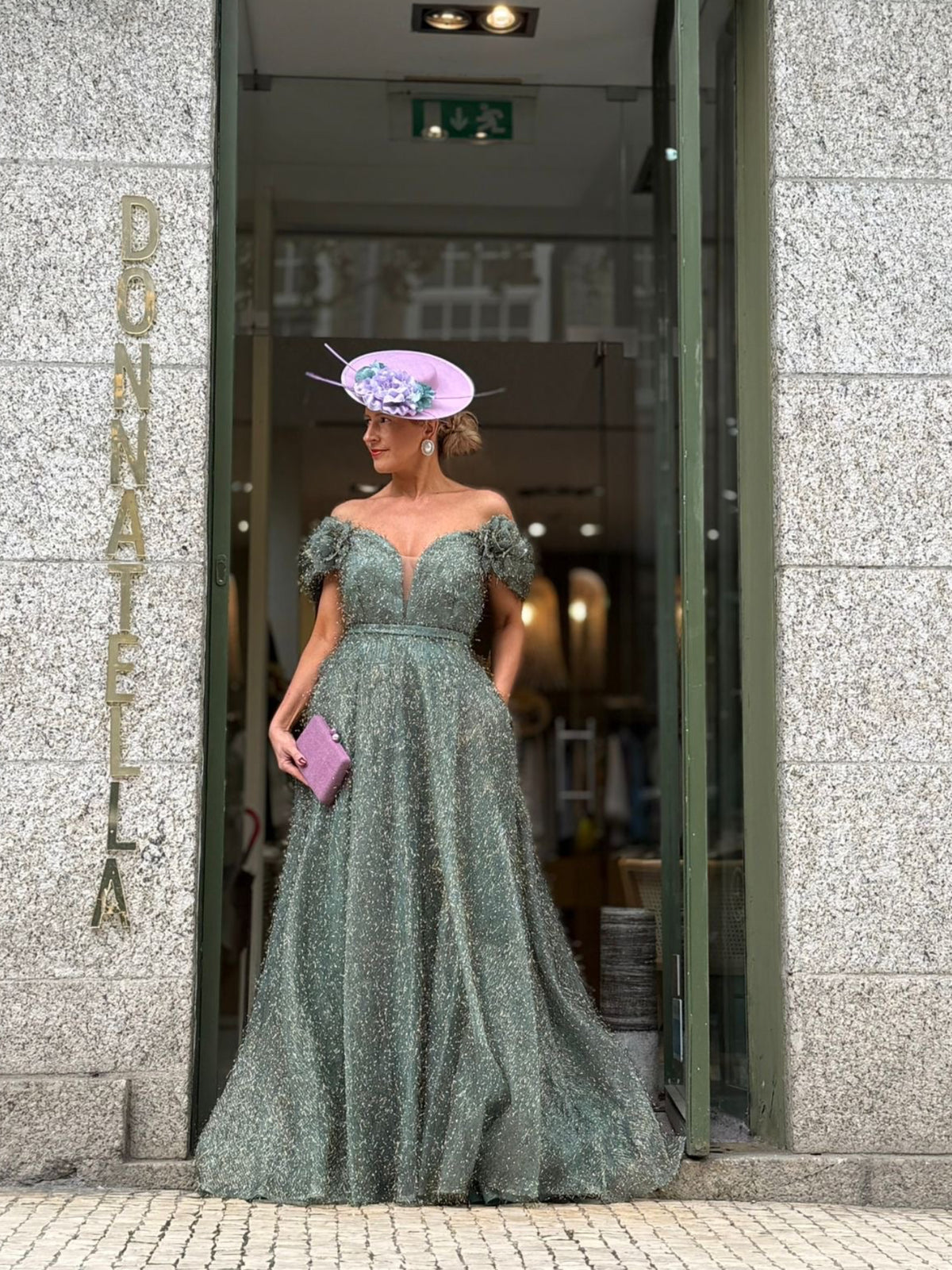VESTIDO VERDE BRILHANTE