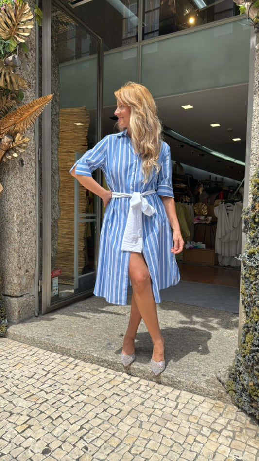 Vestido riscas