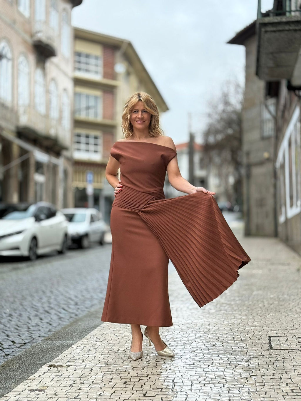 VESTIDO TERRACOTA