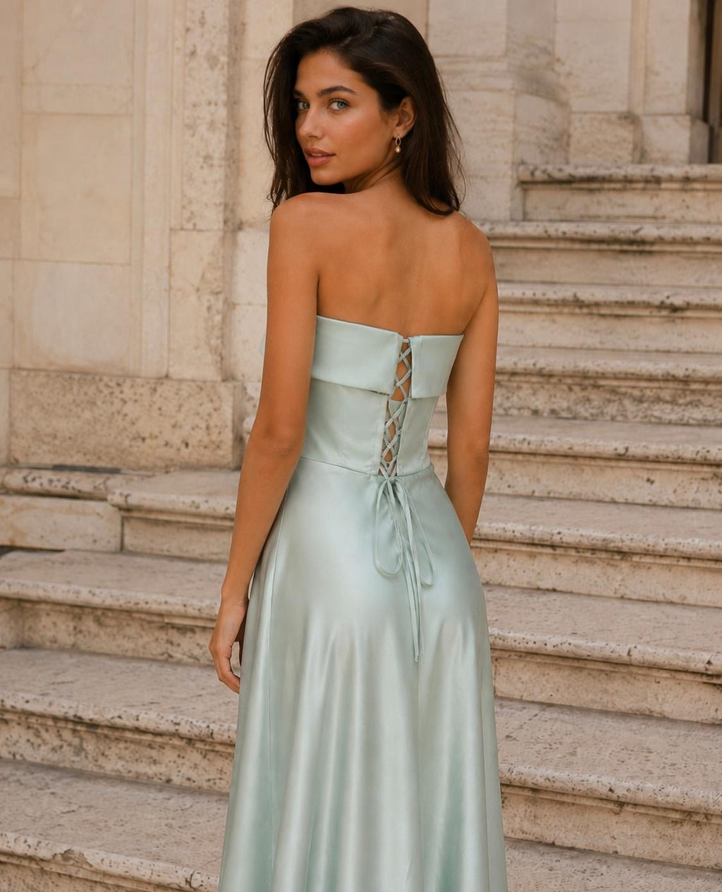 VESTIDO COMPRIDO ACETINADO