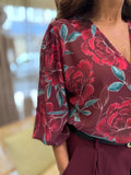 Blusa com estampado floral