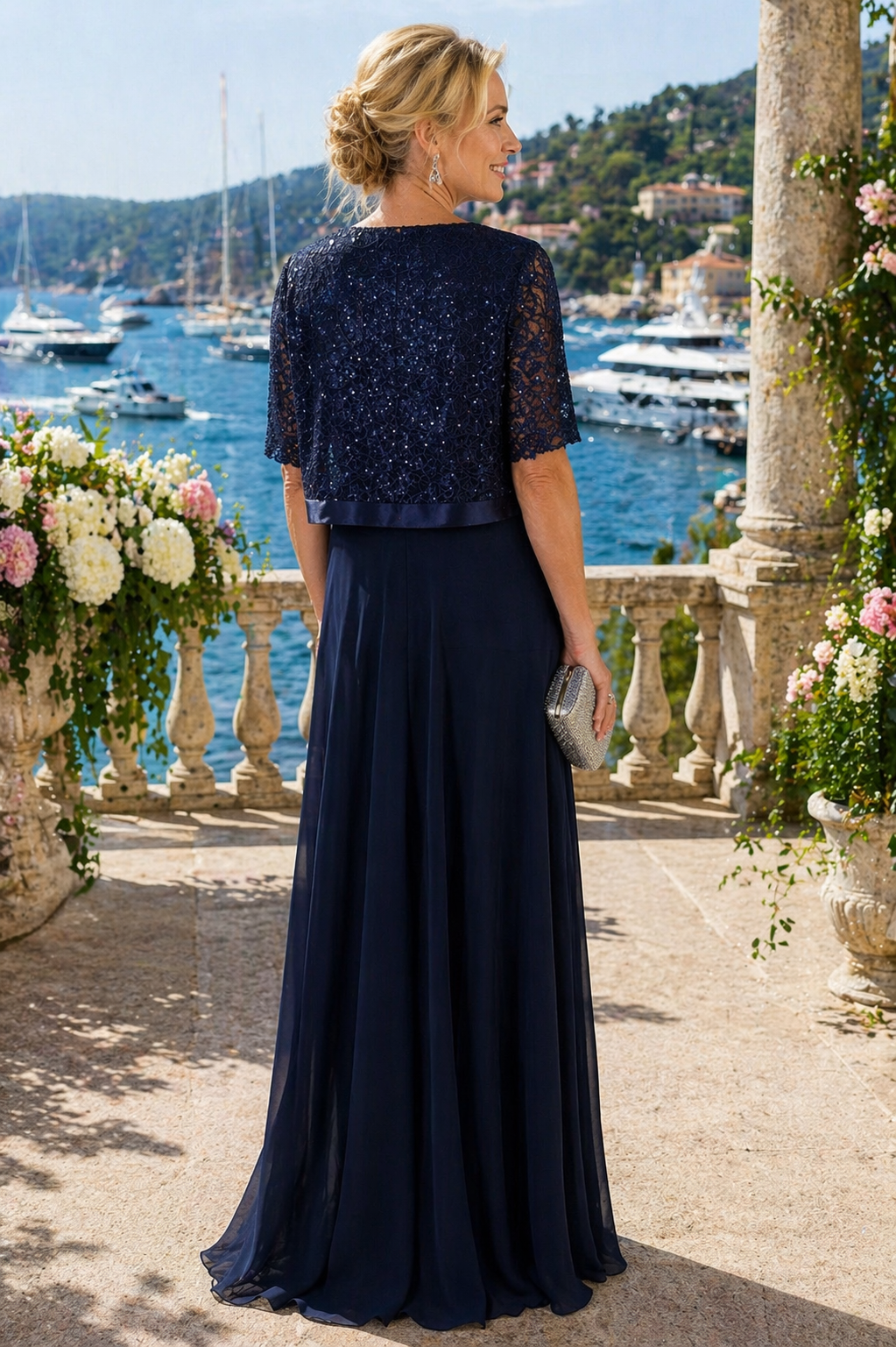 TAILLEUR AZUL MARINHO FLUIDO