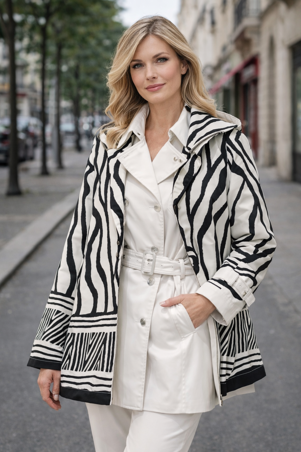 PARKA ESTAMPADA COM CAPUZ