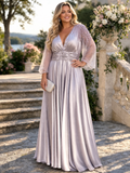 VESTIDO LAVANDA ACETINADO