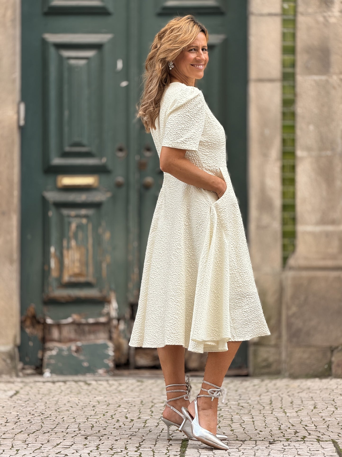 Vestido brocado