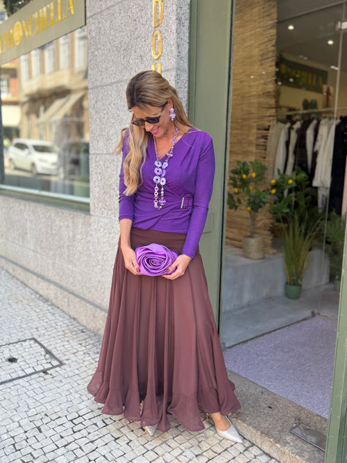 BLUSA ROXA
