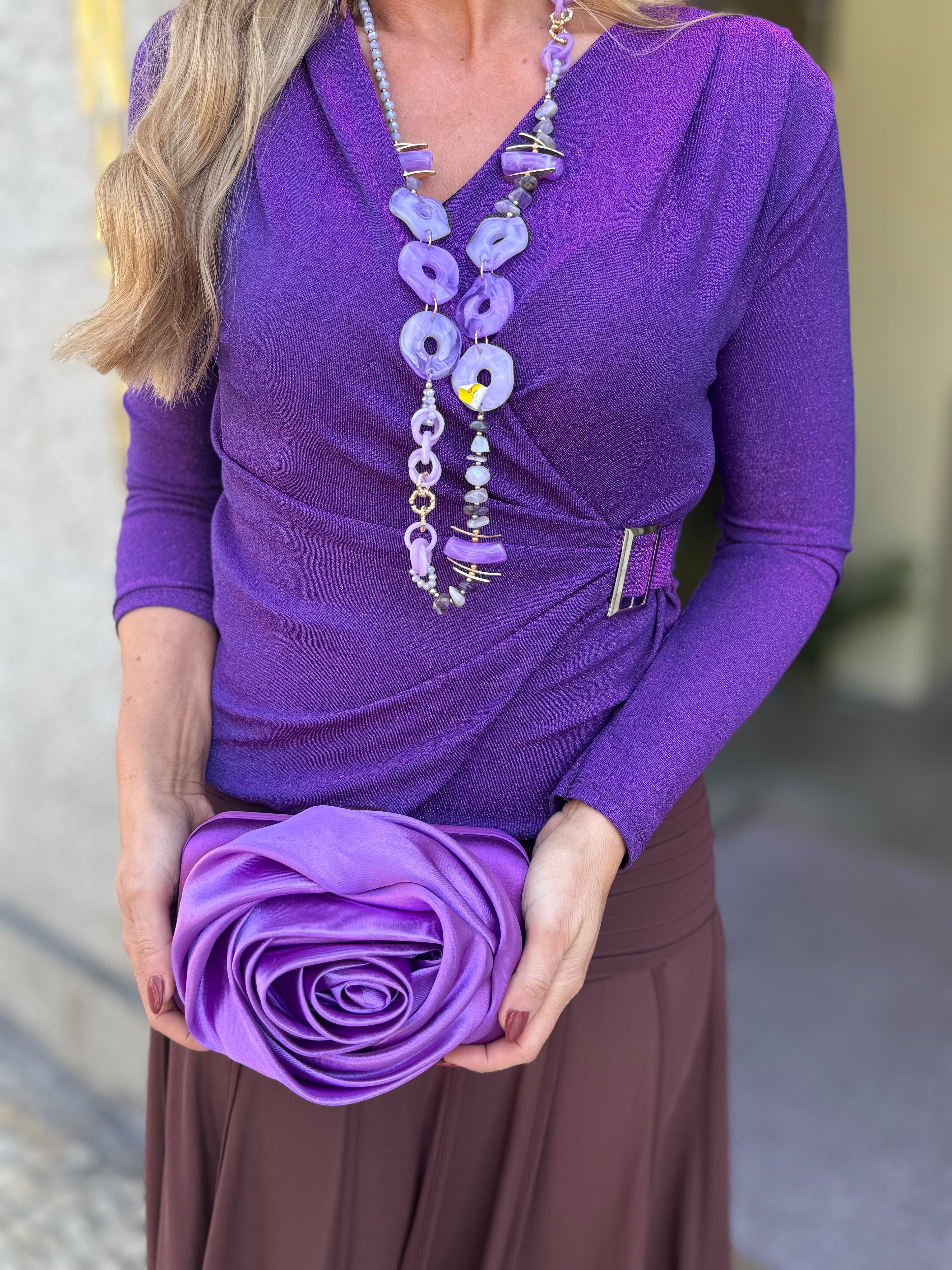 BLUSA ROXA