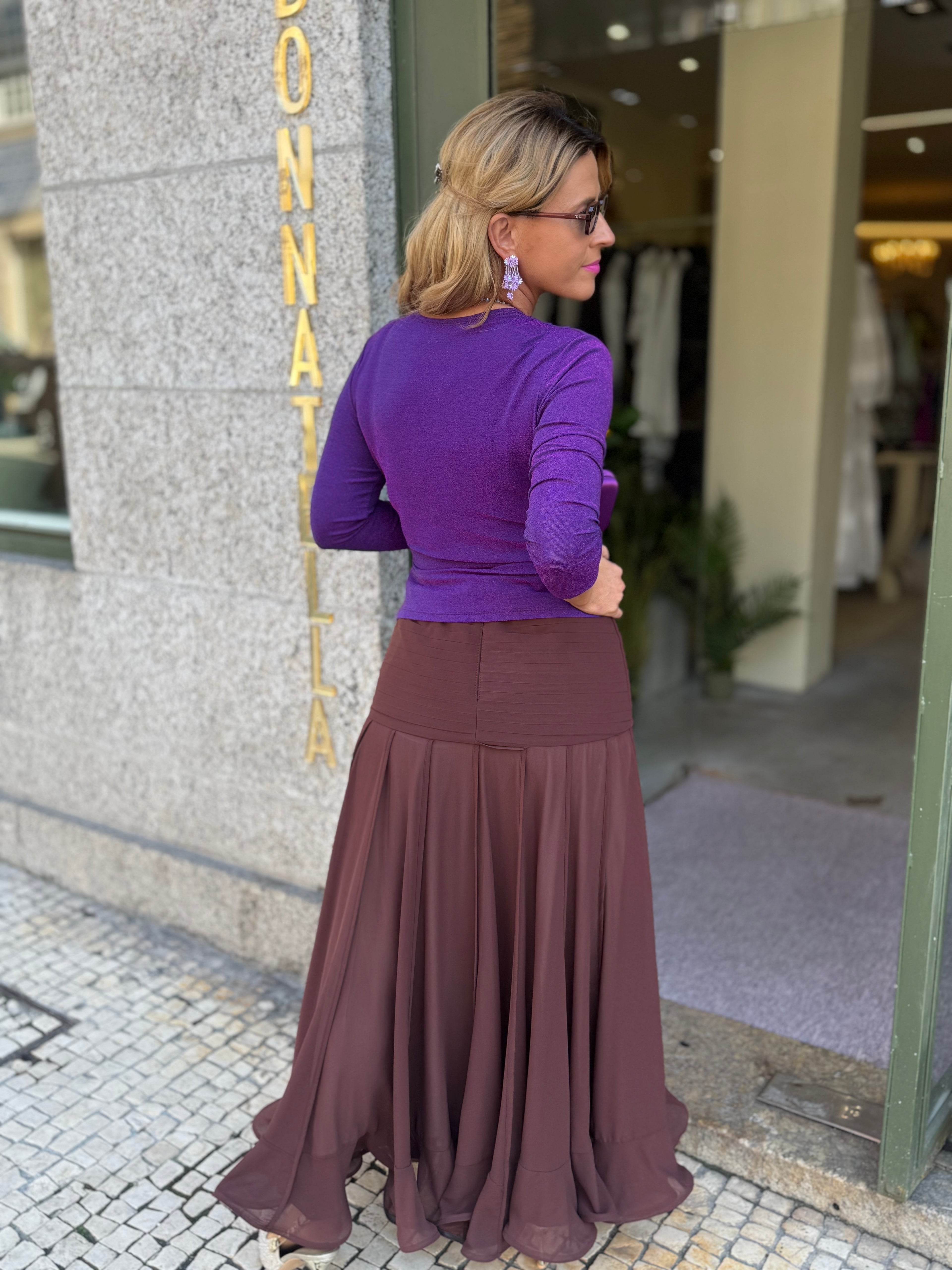BLUSA ROXA