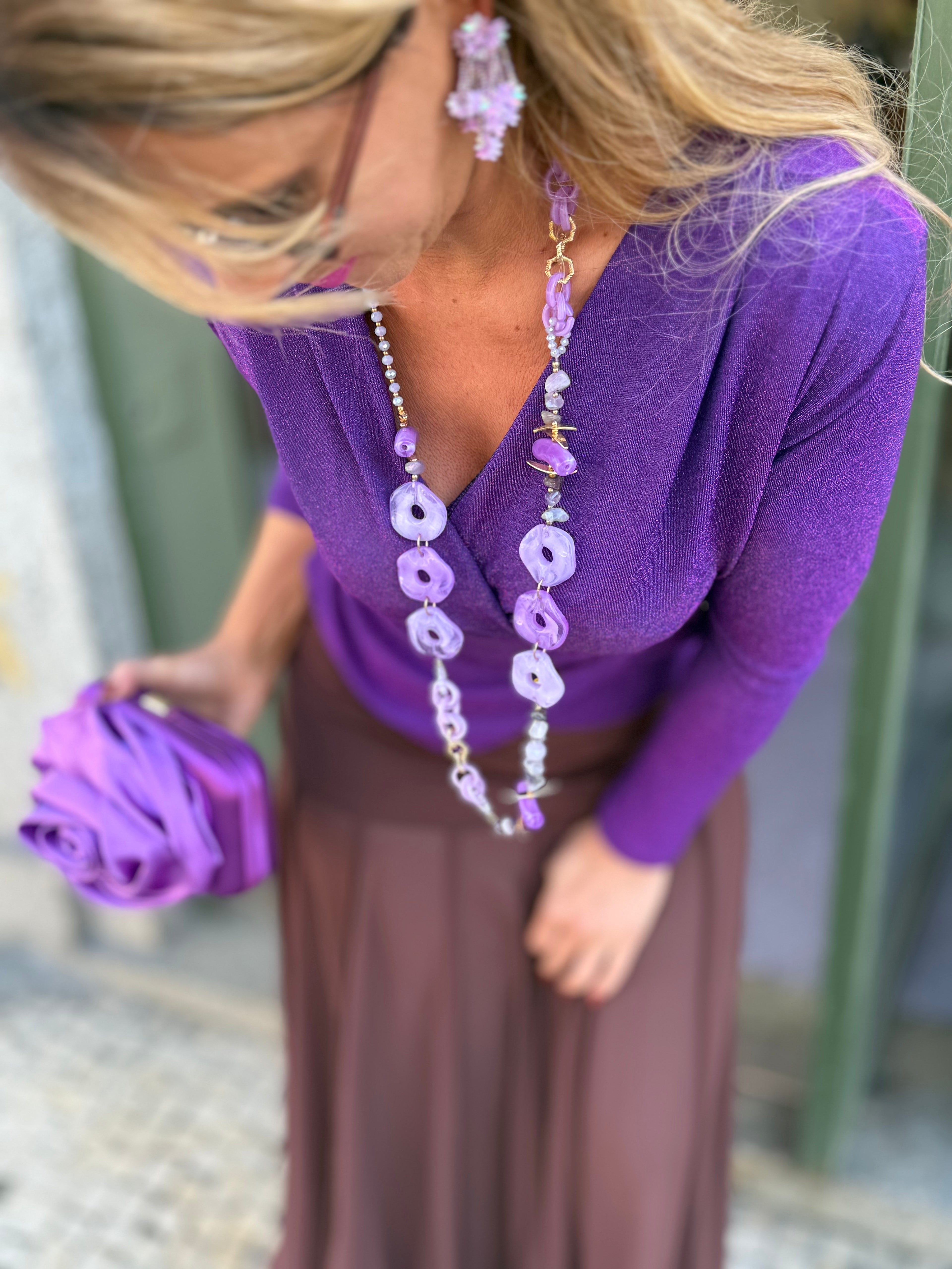 BLUSA ROXA