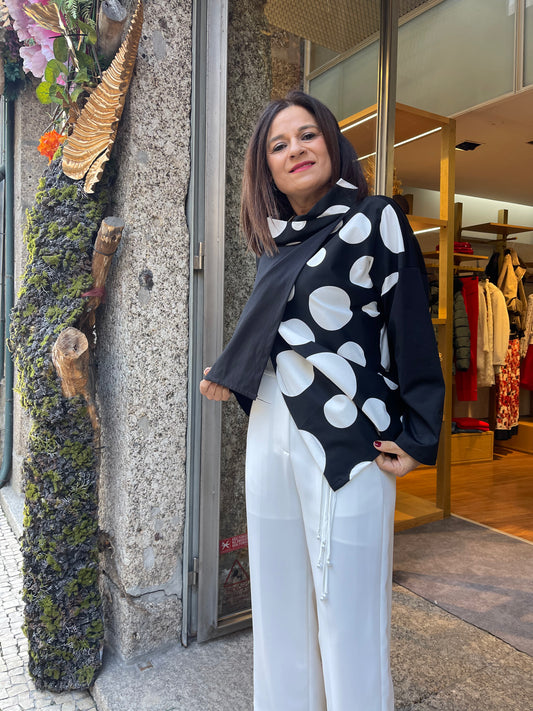 Camisola assimétrica